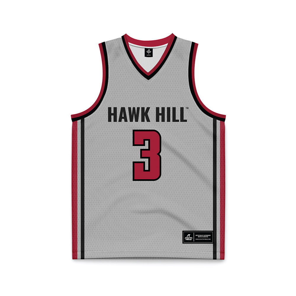 St. Joe's - NCAA Men's Basketball : Khaafiq Myers - Pinstripe Grey Basketball Jersey-0