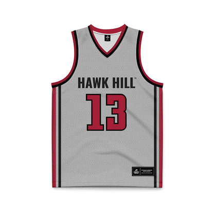 St. Joe's - NCAA Men's Basketball : Austin Williford - Pinstripe Grey Basketball Jersey-0