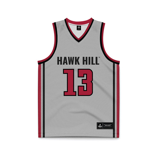 St. Joe's - NCAA Men's Basketball : Austin Williford - Pinstripe Grey Basketball Jersey-0