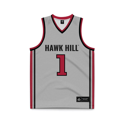 St. Joe's - NCAA Men's Basketball : Mekai Johnson - Pinstripe Grey Basketball Jersey-0
