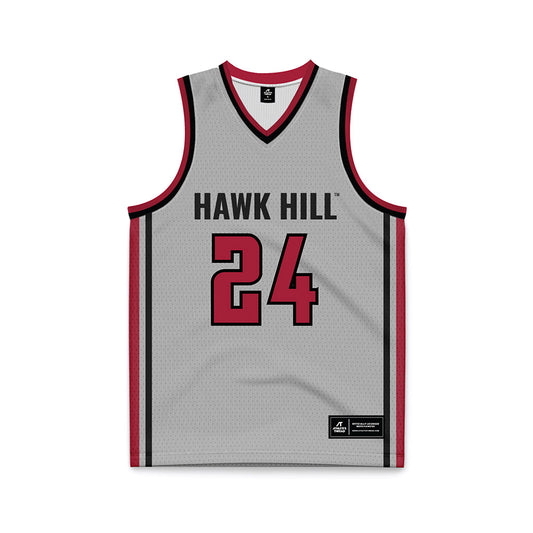 St. Joe's - NCAA Men's Basketball : Will Lange - Pinstripe Grey Basketball Jersey