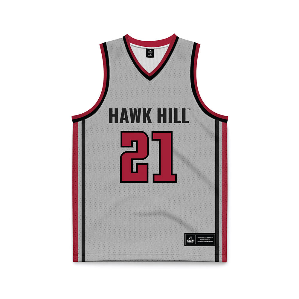 St. Joe's - NCAA Men's Basketball : Davis Kemper - Pinstripe Grey Basketball Jersey-0