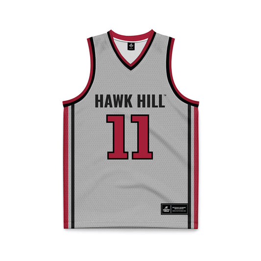 St. Joe's - NCAA Men's Basketball : Jaiden Glover-Toscano - Pinstripe Grey Basketball Jersey-0