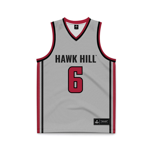 St. Joe's - NCAA Men's Basketball : Owen Verna - Pinstripe Grey Basketball Jersey-0
