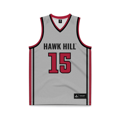 St. Joe's - NCAA Men's Basketball : Sean Logan - Pinstripe Grey Basketball Jersey-0