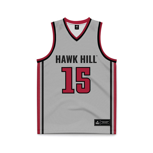 St. Joe's - NCAA Men's Basketball : Sean Logan - Pinstripe Grey Basketball Jersey-0