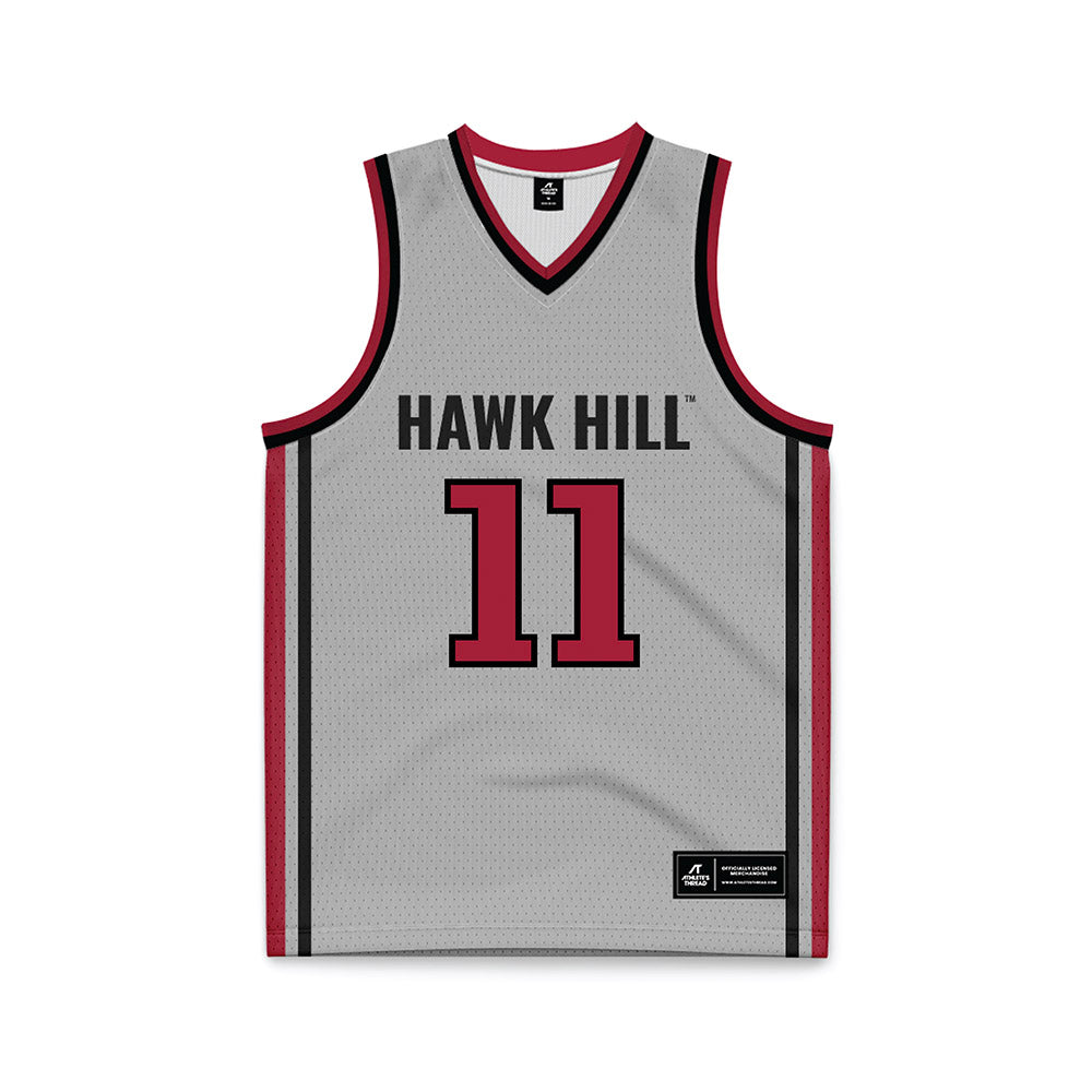 St. Joe's - NCAA Men's Basketball : Jaiden Glover-Toscano - Pinstripe Grey Basketball Jersey-0