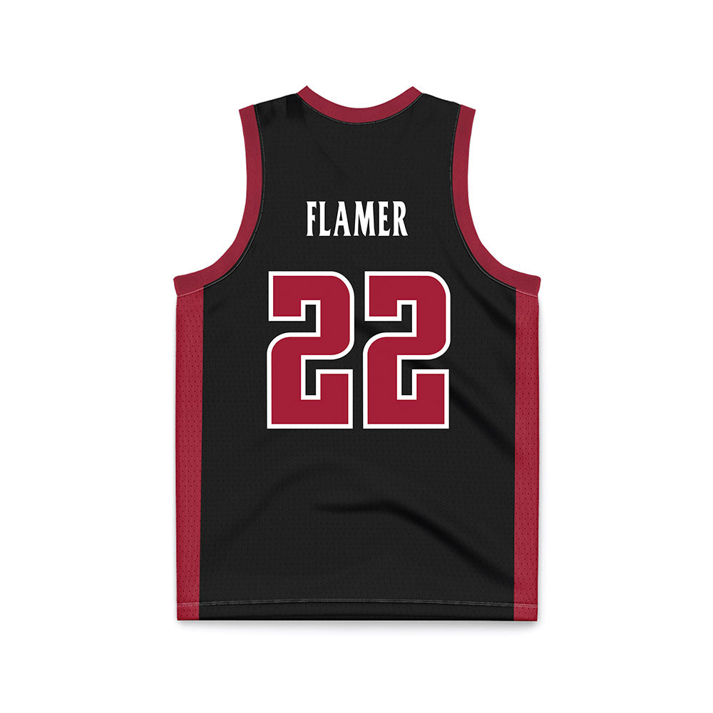 St. Joe's - NCAA Men's Basketball : Donovan Flamer - Black Basketball Jersey-1