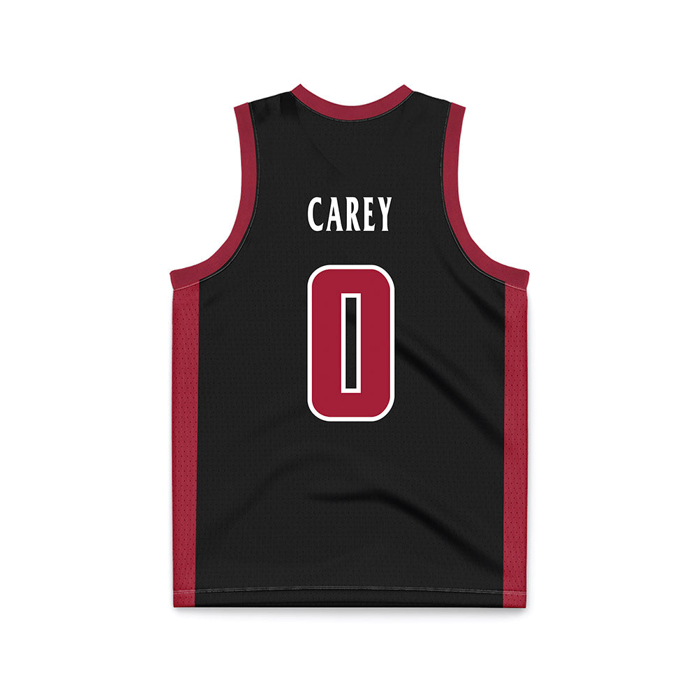 St. Joe's - NCAA Men's Basketball : Logan Carey - Black Basketball Jersey-1