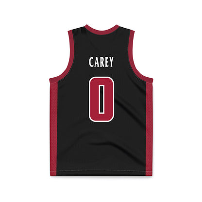 St. Joe's - NCAA Men's Basketball : Logan Carey - Black Basketball Jersey-1