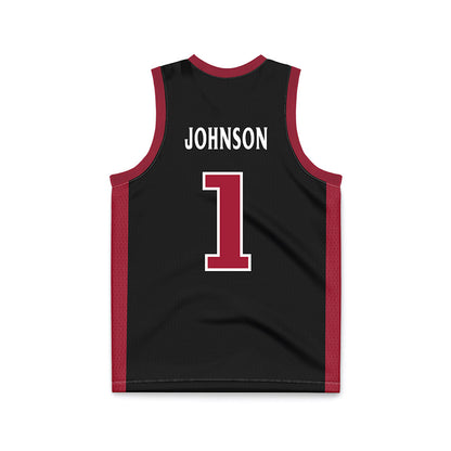 St. Joe's - NCAA Men's Basketball : Mekai Johnson - Black Basketball Jersey-1