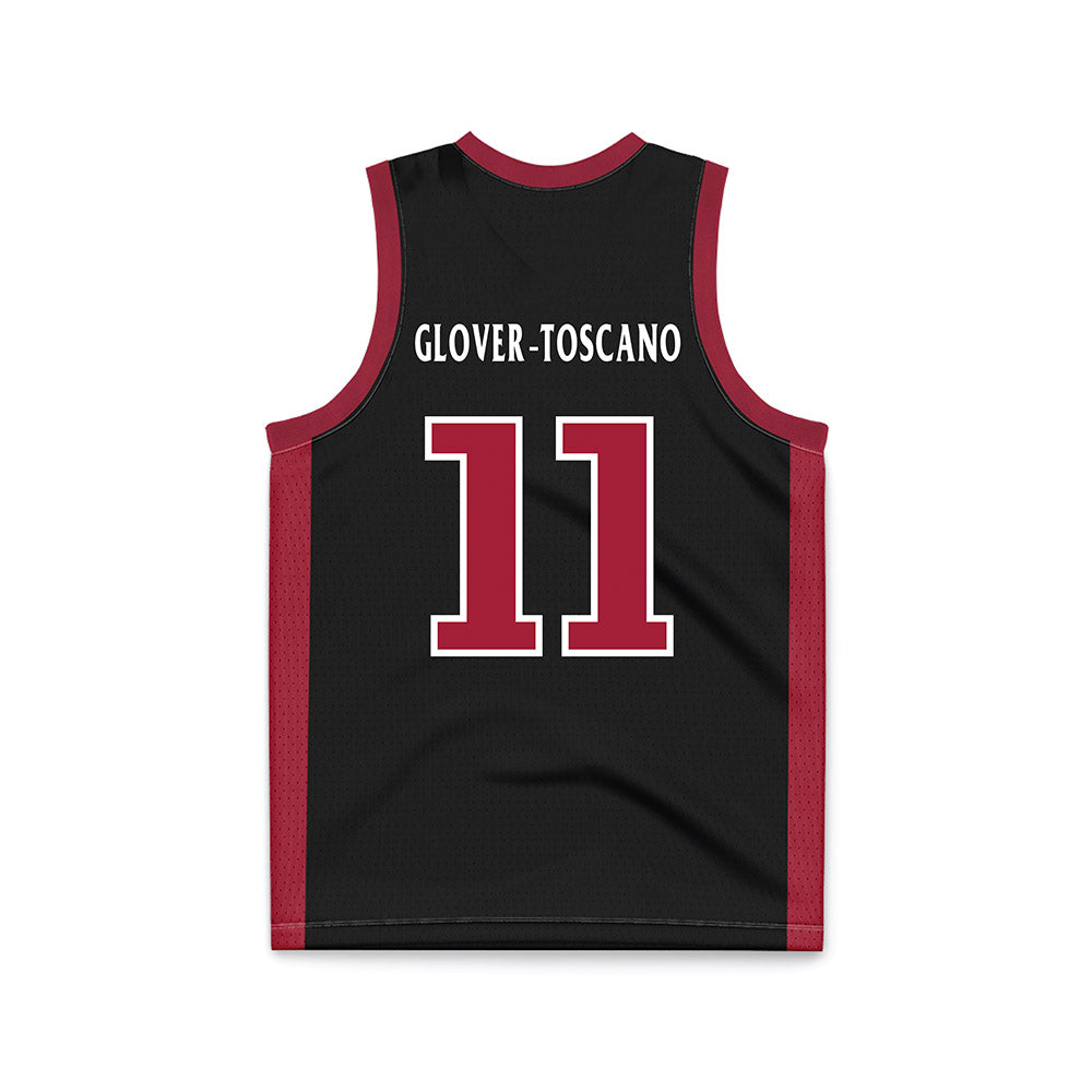 St. Joe's - NCAA Men's Basketball : Jaiden Glover-Toscano - Black Basketball Jersey-1