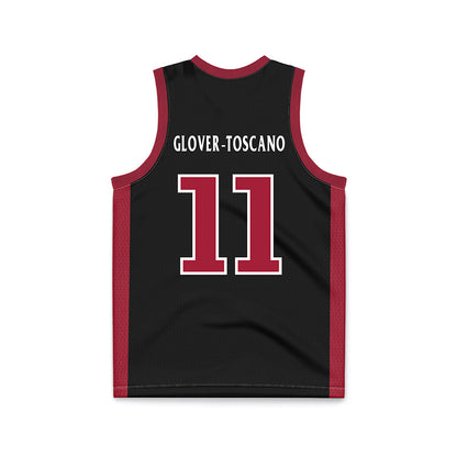 St. Joe's - NCAA Men's Basketball : Jaiden Glover-Toscano - Black Basketball Jersey-1