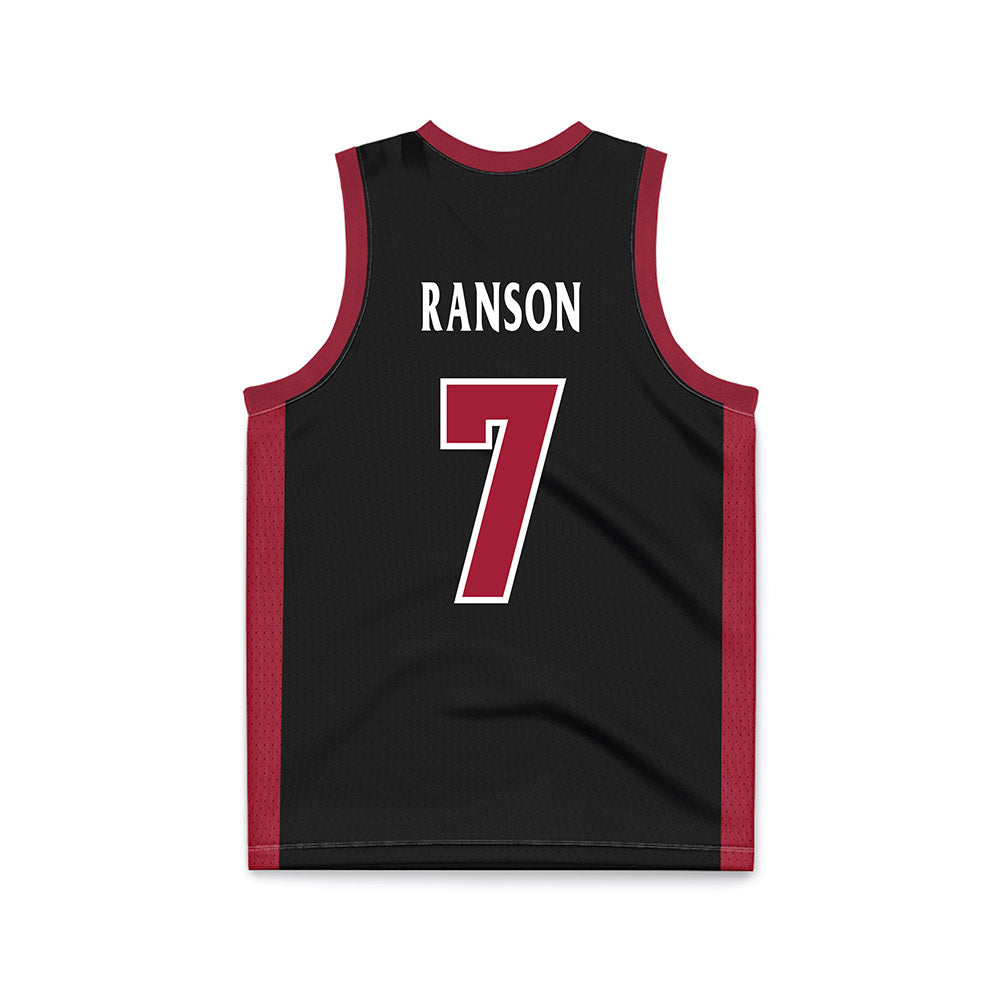 St. Joe's - NCAA Men's Basketball : Bj Ranson - Black Basketball Jersey-1