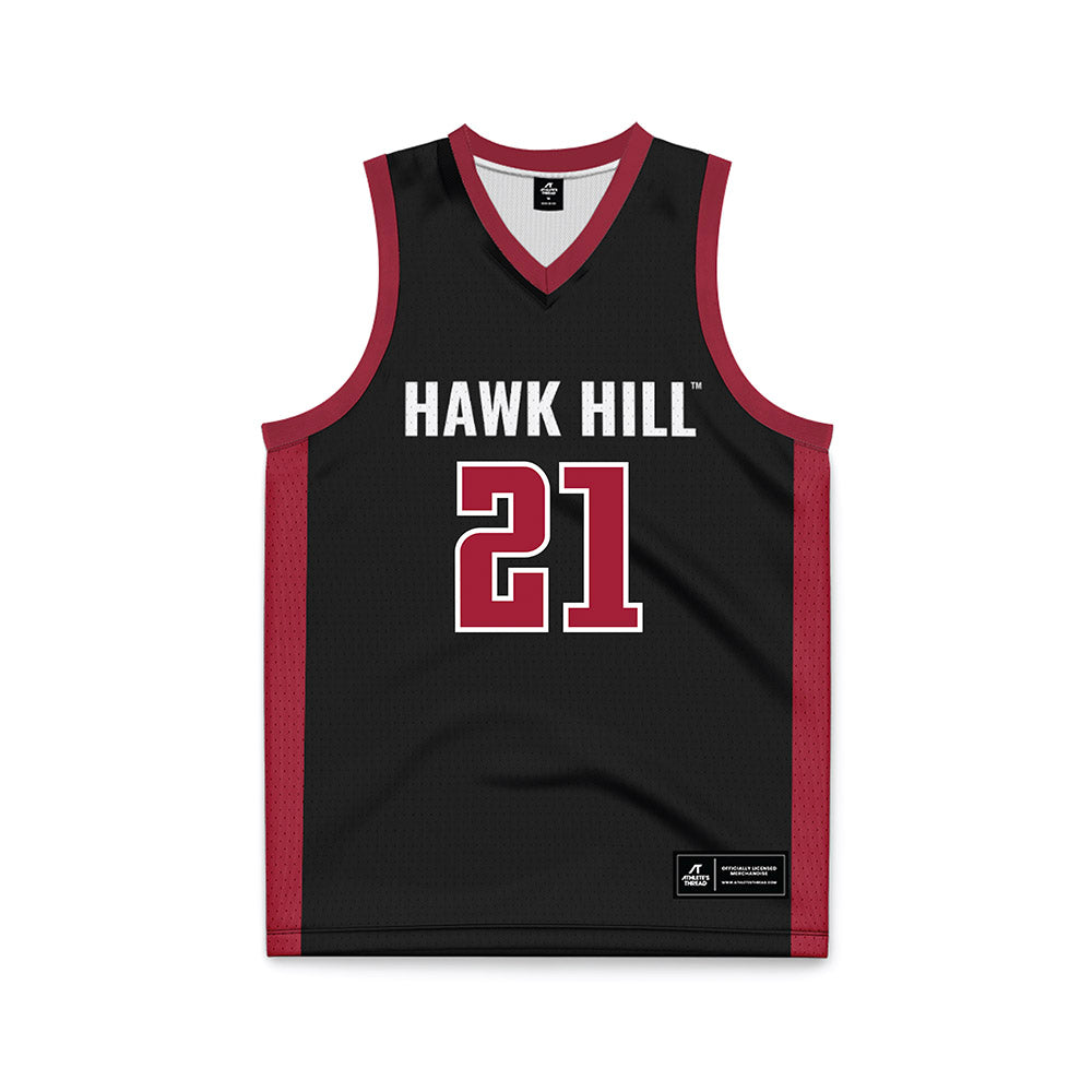 St. Joe's - NCAA Men's Basketball : Davis Kemper - Black Basketball Jersey-0