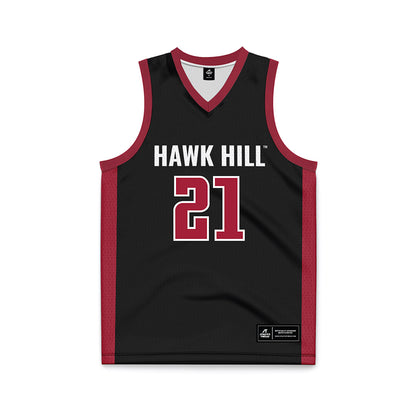 St. Joe's - NCAA Men's Basketball : Davis Kemper - Black Basketball Jersey-0