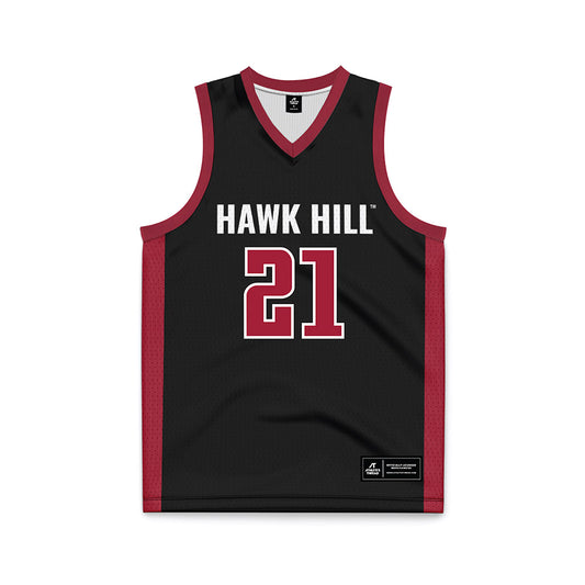 St. Joe's - NCAA Men's Basketball : Davis Kemper - Black Basketball Jersey-0