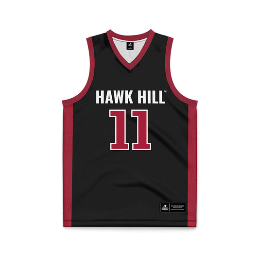 St. Joe's - NCAA Men's Basketball : Jaiden Glover-Toscano - Black Basketball Jersey-0