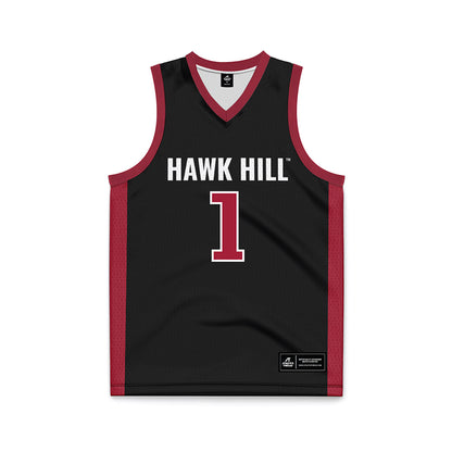 St. Joe's - NCAA Men's Basketball : Mekai Johnson - Black Basketball Jersey-0