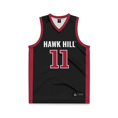 St. Joe's - NCAA Men's Basketball : Jaiden Glover-Toscano - Black Basketball Jersey-0
