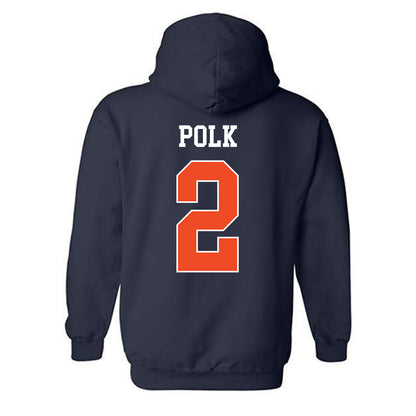 Auburn - NCAA Women's Soccer : Torrey Polk - Generic Shersey Hooded Sweatshirt-1