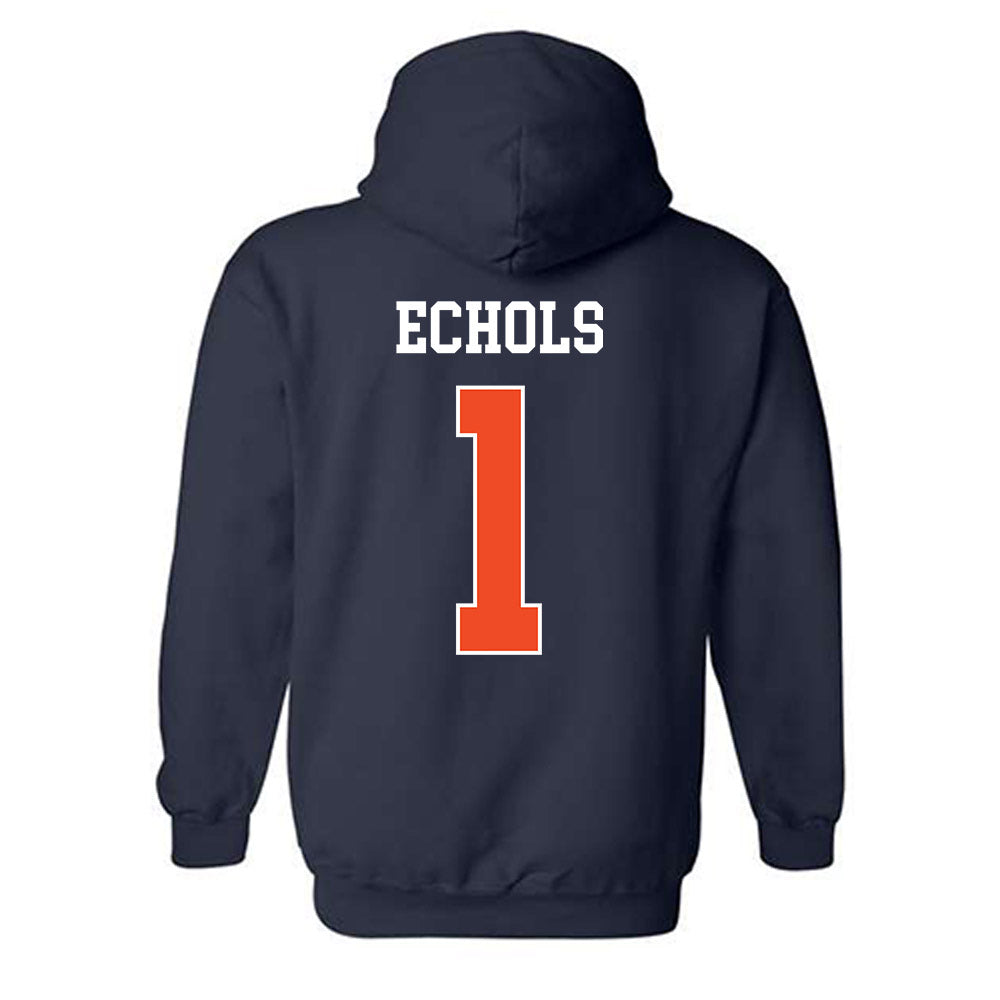Auburn - NCAA Football : Jonathan Echols - Generic Shersey Hooded Sweatshirt-1