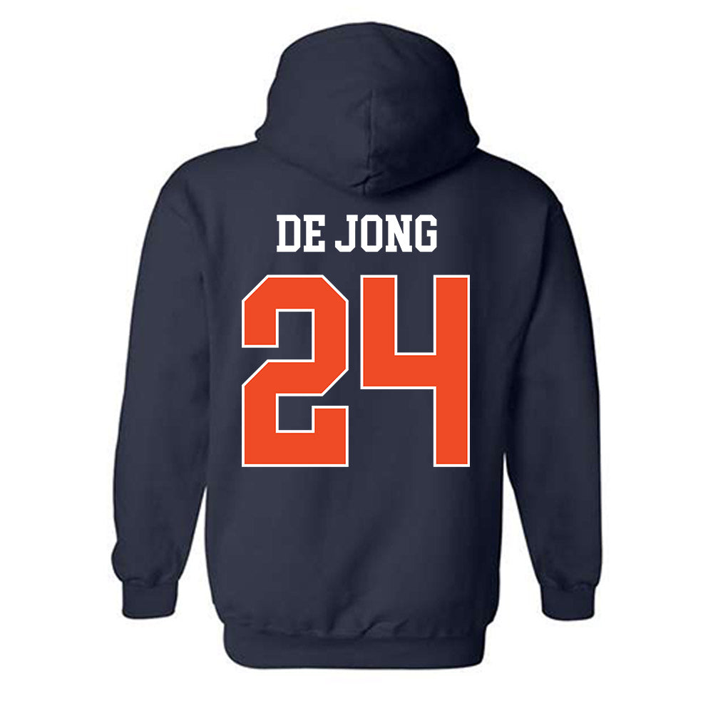 Auburn - NCAA Baseball : Justice de Jong - Generic Shersey Hooded Sweatshirt-1