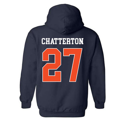 Auburn - NCAA Baseball : Christian Chatterton - Generic Shersey Hooded Sweatshirt-1