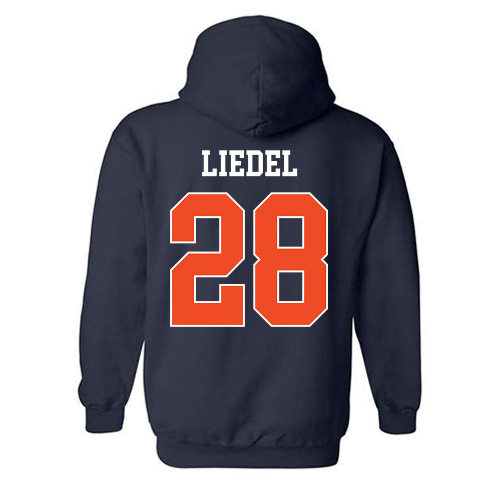 Auburn - NCAA Baseball : Carson Liedel - Generic Shersey Hooded Sweatshirt-1