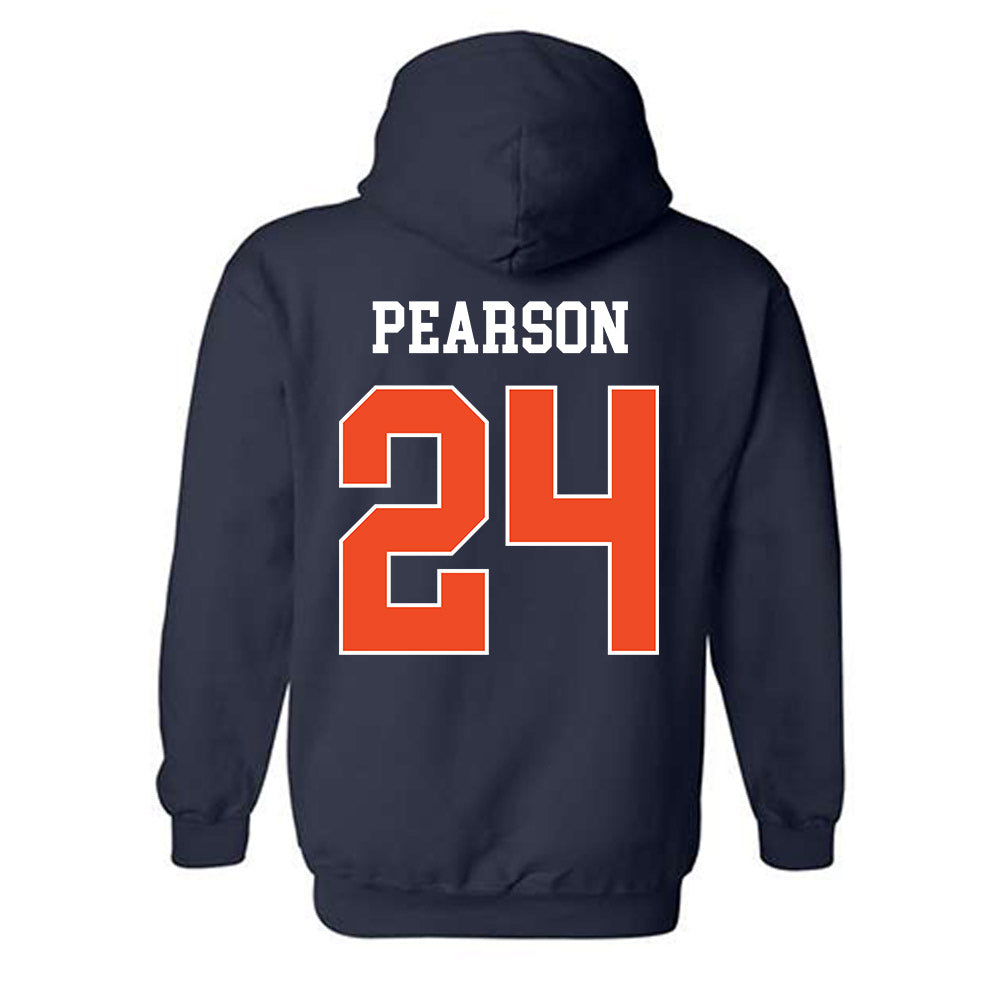 Auburn - NCAA Men's Basketball : Bradley Pearson - Generic Shersey Hooded Sweatshirt-1