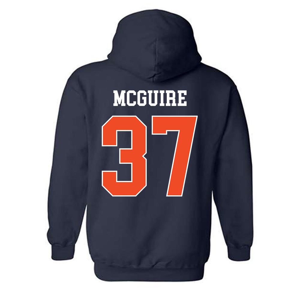 Auburn - NCAA Football : John McGuire - Generic Shersey Hooded Sweatshirt-1