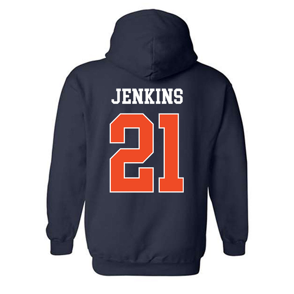 Auburn - NCAA Football : Gavin Jenkins - Generic Shersey Hooded Sweatshirt-1