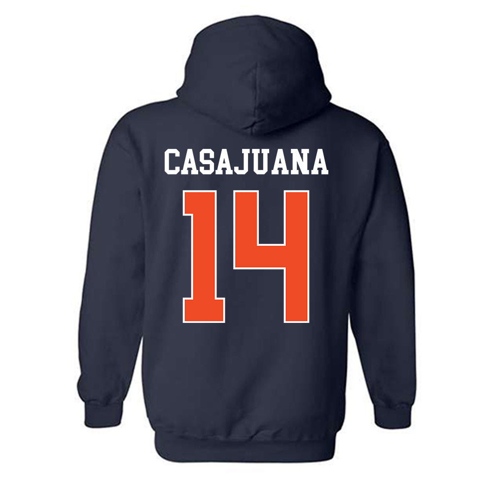 Auburn - NCAA Women's Soccer : Clara Casajuana - Generic Shersey Hooded Sweatshirt-1