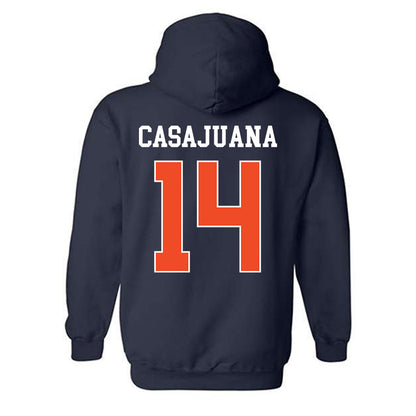 Auburn - NCAA Women's Soccer : Clara Casajuana - Generic Shersey Hooded Sweatshirt-1