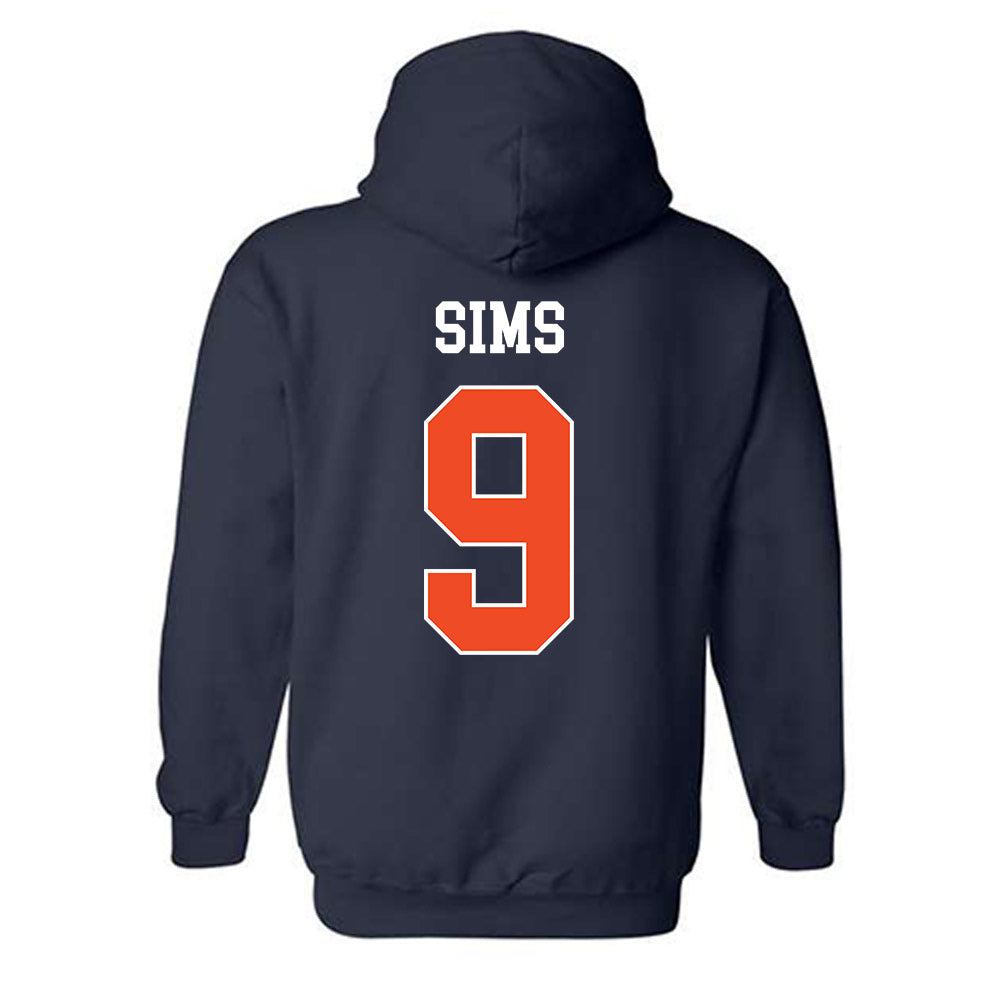 Auburn - NCAA Women's Volleyball : Symone Sims - Generic Shersey Hooded Sweatshirt-1