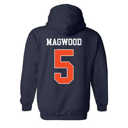 Auburn - NCAA Men's Basketball : Kaden Magwood - Generic Shersey Hooded Sweatshirt-1