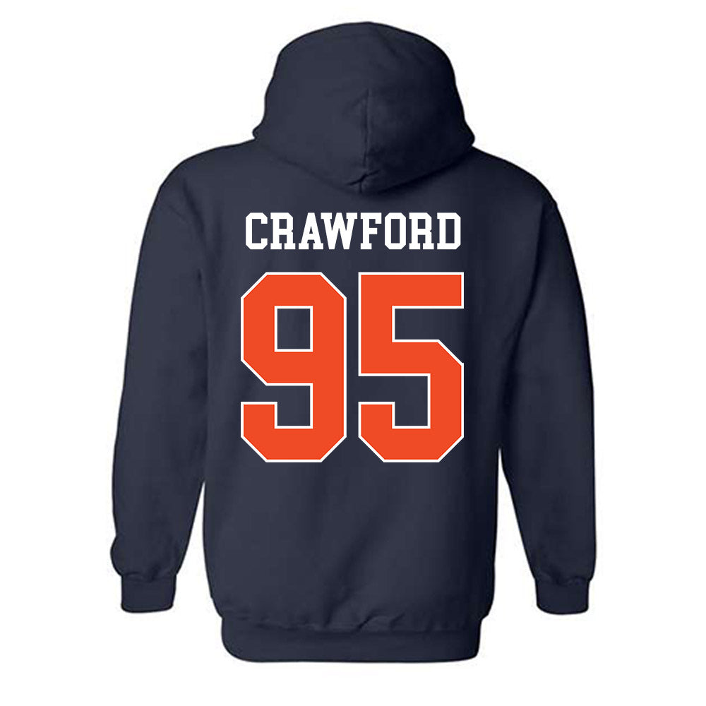 Auburn - NCAA Football : Jourdin Crawford - Generic Shersey Hooded Sweatshirt-1