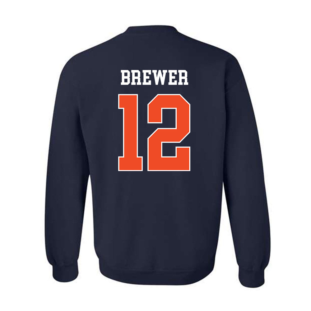 Auburn - NCAA Baseball : Garrett Brewer - Generic Shersey Crewneck Sweatshirt-1