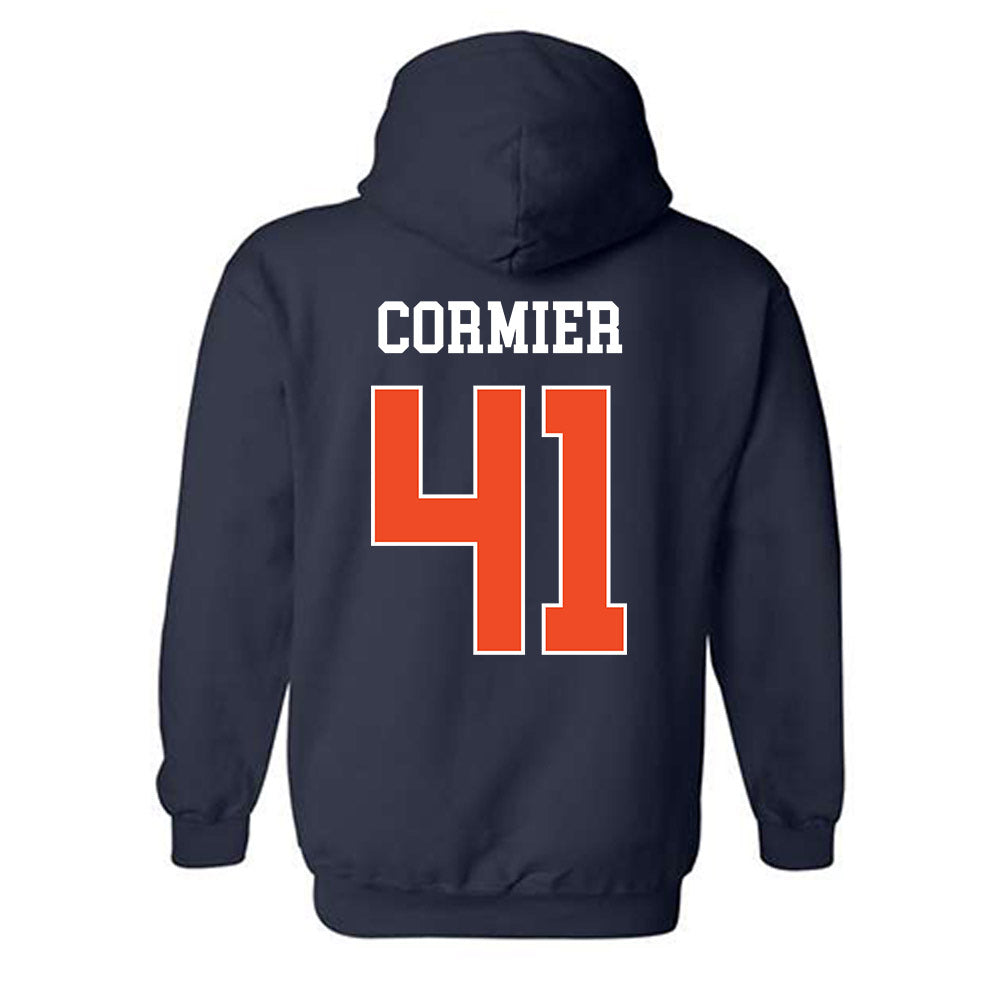 Auburn - NCAA Baseball : LJ Cormier - Generic Shersey Hooded Sweatshirt-1