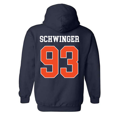 Auburn - NCAA Football : Charles Schwinger - Generic Shersey Hooded Sweatshirt-1