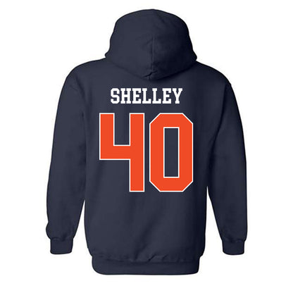 Auburn - NCAA Baseball : Wade Shelley - Generic Shersey Hooded Sweatshirt-1