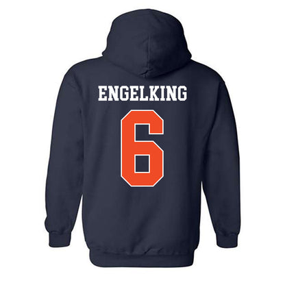 Auburn - NCAA Women's Soccer : Holly Engelking - Generic Shersey Hooded Sweatshirt-1