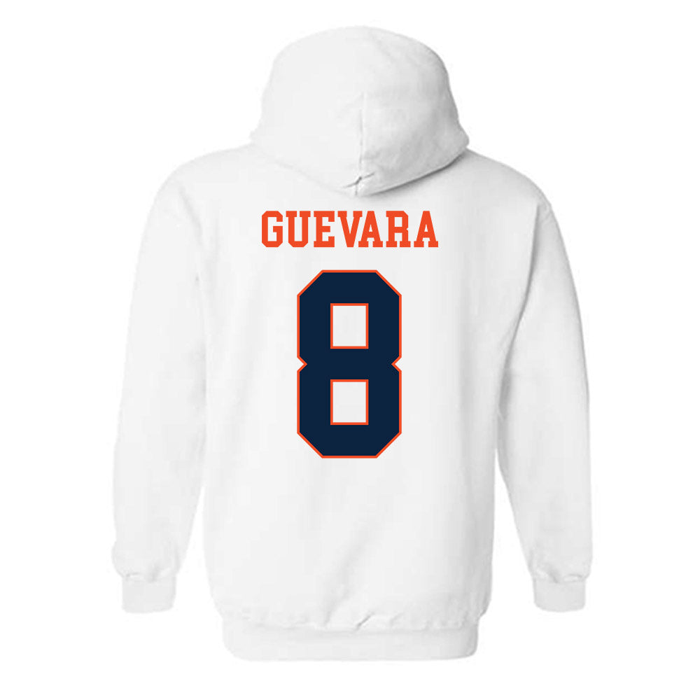 Auburn - NCAA Baseball : Eric Guevara - Generic Shersey Hooded Sweatshirt-1
