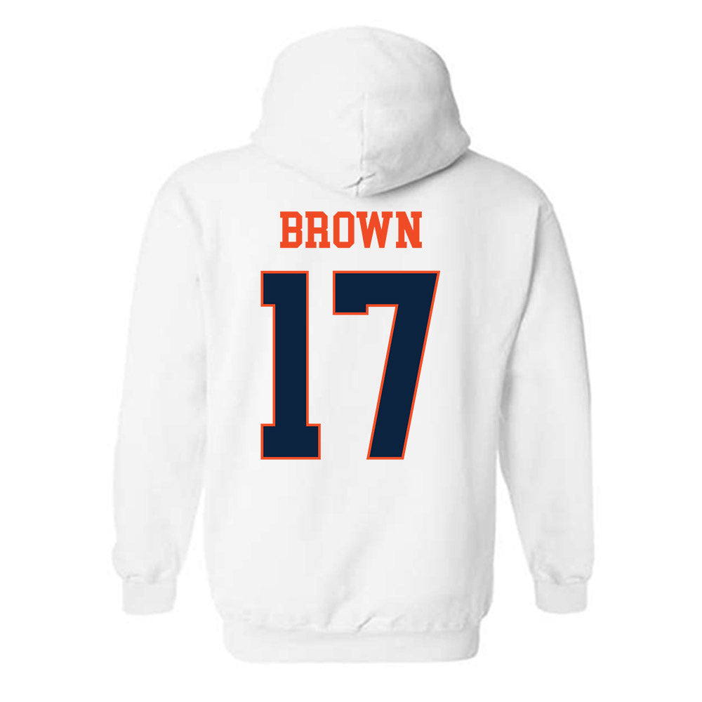 Auburn - NCAA Football : Byrum Brown - Generic Shersey Hooded Sweatshirt-1