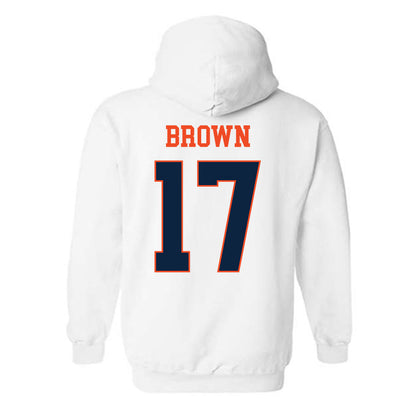 Auburn - NCAA Football : Byrum Brown - Generic Shersey Hooded Sweatshirt-1