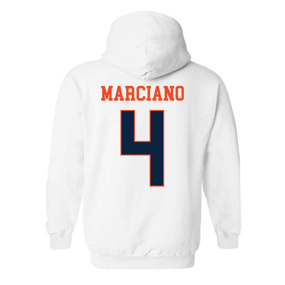 Auburn - NCAA Baseball : Jake Marciano - Generic Shersey Hooded Sweatshirt-1