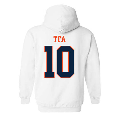 Auburn - NCAA Football : Tristan Ti'a - Generic Shersey Hooded Sweatshirt-1