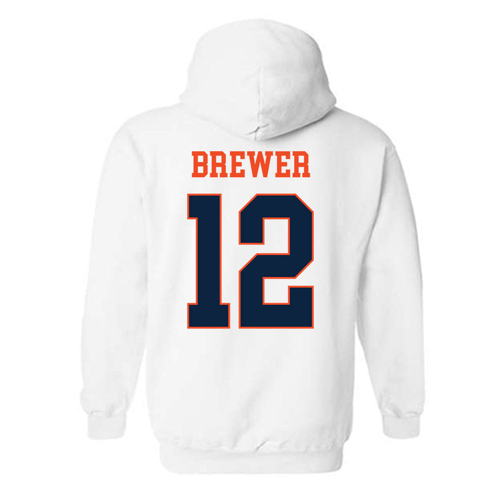 Auburn - NCAA Baseball : Garrett Brewer - Generic Shersey Hooded Sweatshirt-1