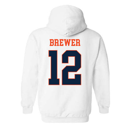Auburn - NCAA Baseball : Garrett Brewer - Generic Shersey Hooded Sweatshirt-1