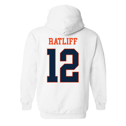 Auburn - NCAA Softball : Ava Ratliff - Generic Shersey Hooded Sweatshirt-1